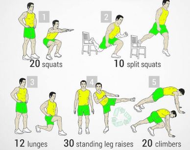 Legs are the center of body movement Keep legs active and strong