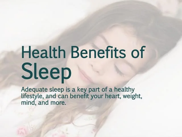 Sleep is Important for Good Health